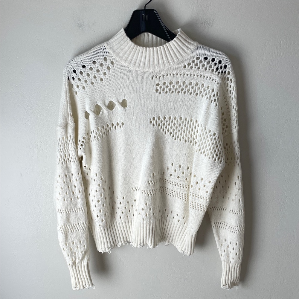 Autumn Cashmere distressed sweater